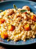 Riso con Zucca, Amaretti e Salvia