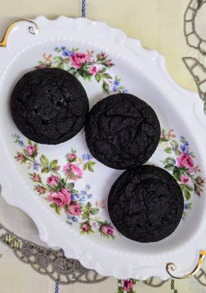 Una foto de Tortitas saludables de harina de algarroba y de coco 🧁 sin azúcar 🧁sin edulcorante 🧁 sin gluten 🧁
