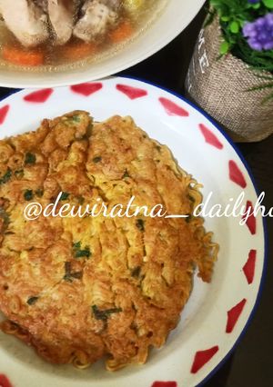 Foto resep Omlet Mie