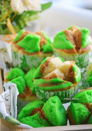 Foto resep Bolu Kukus Pandan Coklat