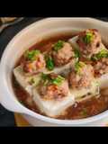 เต้าหู้นึ่งหมูสับ (เมนูเด็ก 1 ขวบขึ้นไป)