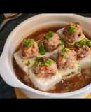 เต้าหู้นึ่งหมูสับ (เมนูเด็ก 1 ขวบขึ้นไป)