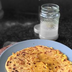 Leftover Ragda Paratha A picture of Leftover Ragda Paratha.