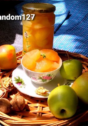 عکسی از دستور کمپوت سیب