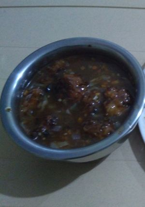 A picture of Veg manchurian.