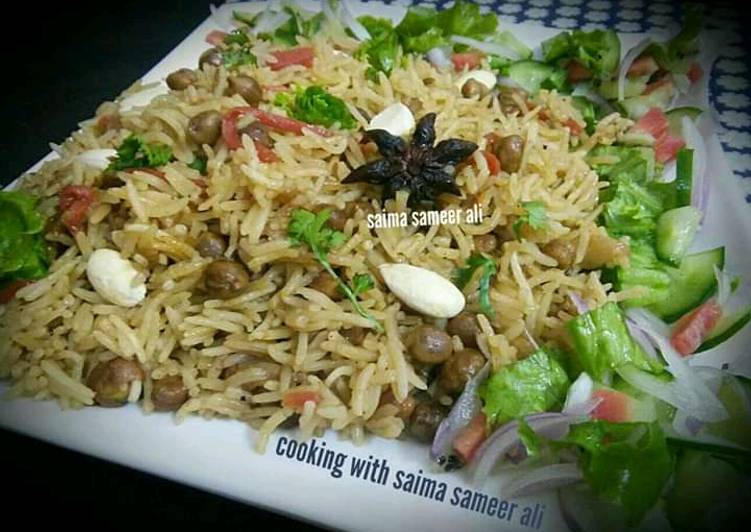 Recipe of Ultimate Kabli chana nuts pulao
