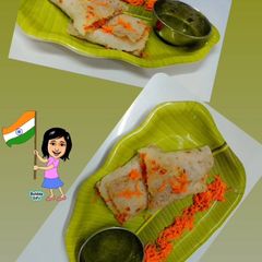 A picture of Tricolor instant rava dosa.