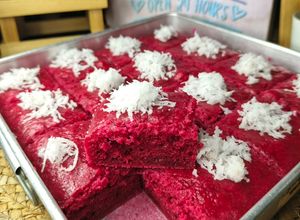 Gambar Apam Nasi Red Velvet