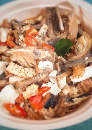 Foto resep Tumis ikan asin tahu tempe