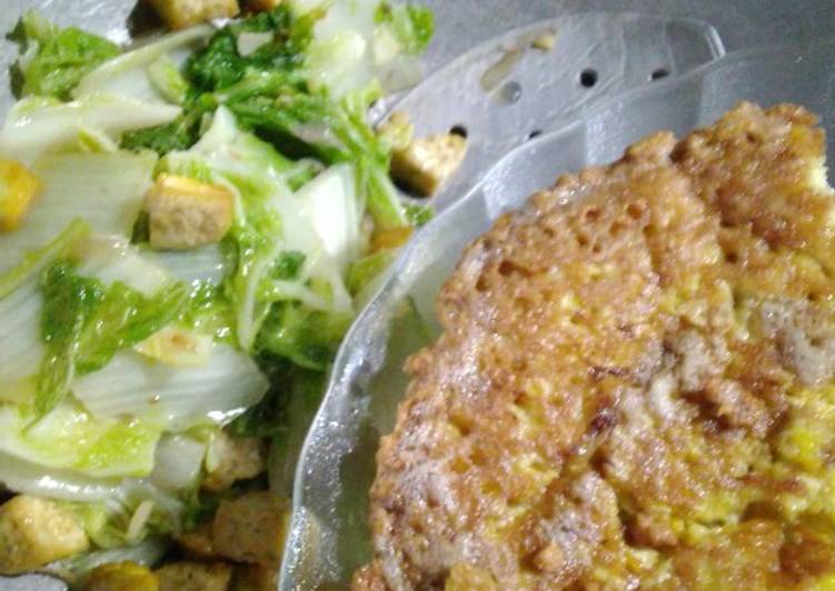 Sayur Sawi Tahu lauk Tahu Telur