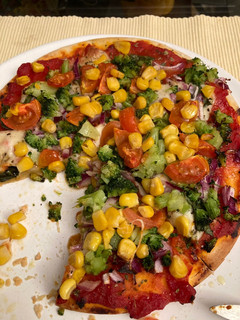 Una foto de Pizza Vegetales