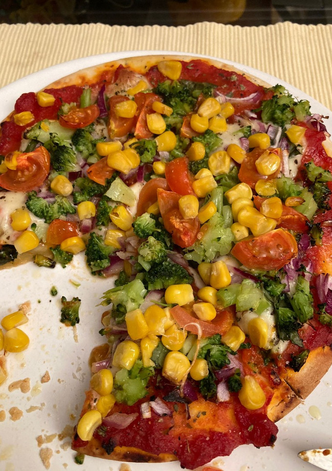 Una foto de Pizza Vegetales