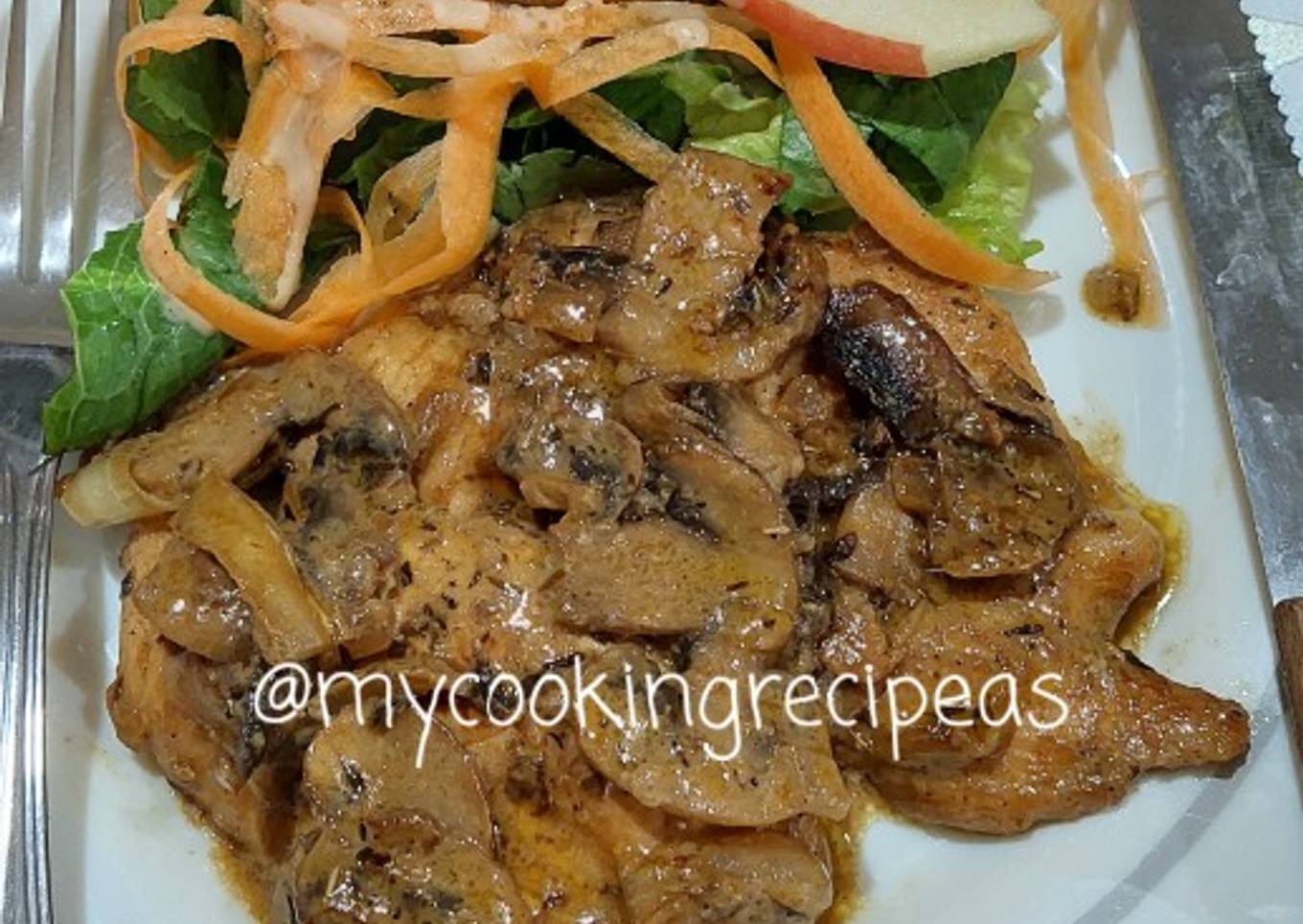 👩‍🍳⭐ Grilled Chicken Mushroom Sauce