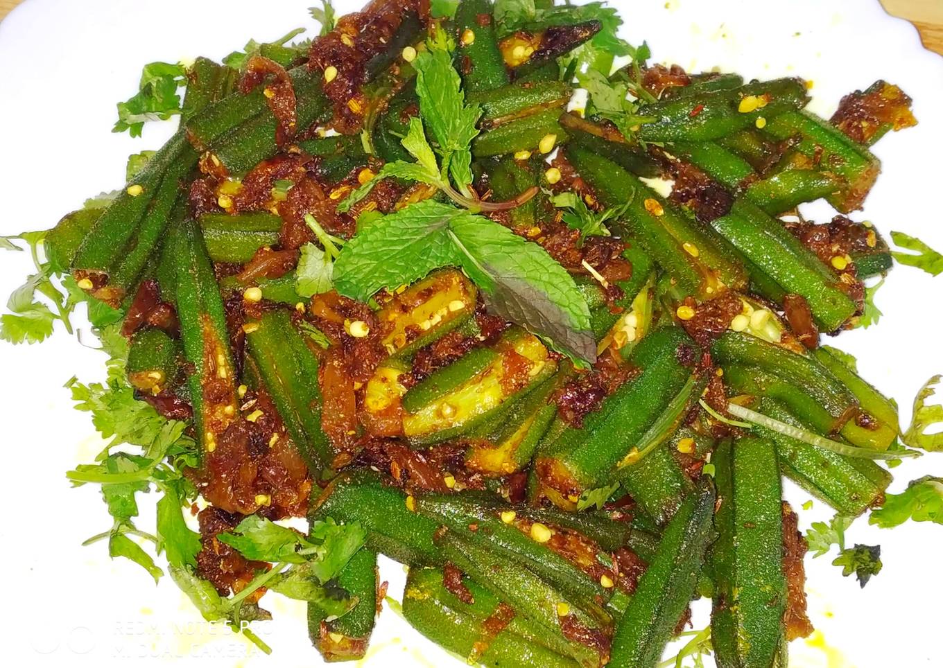 Bhindi /okara masala desi style