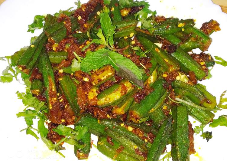 Recipe of Homemade Bhindi /okara masala desi style