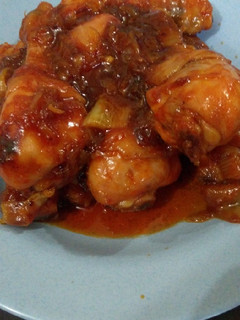 Foto resep Grilled chicken tomato-sauce