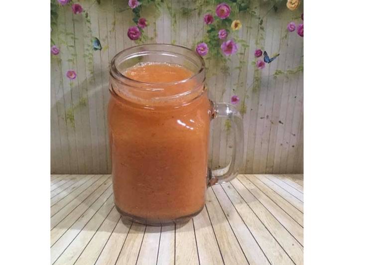 Langkah Mudah untuk Membuat Diet Juice Papaya Carrot Tomato Kiwi Pear yang Lezat Sekali