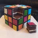 Hình của món Bánh Sjokolader Rubik's cube.