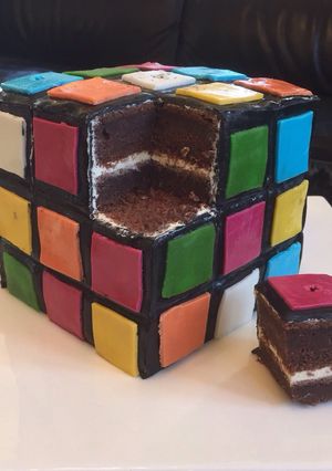 Hình của món Bánh Sjokolader Rubik's cube.