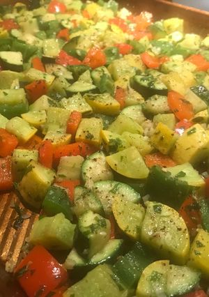A picture of Summer spicy roasted succatosh with tarragon.