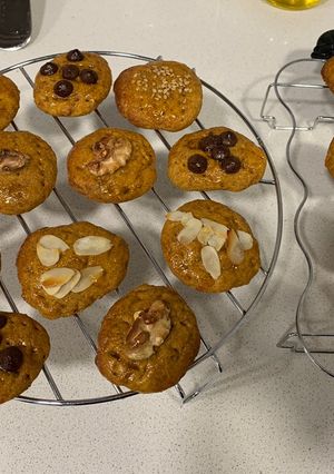 Una foto de Galletas saludables de calabaza y especias navideñas