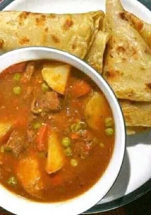 A picture of Meat stew.