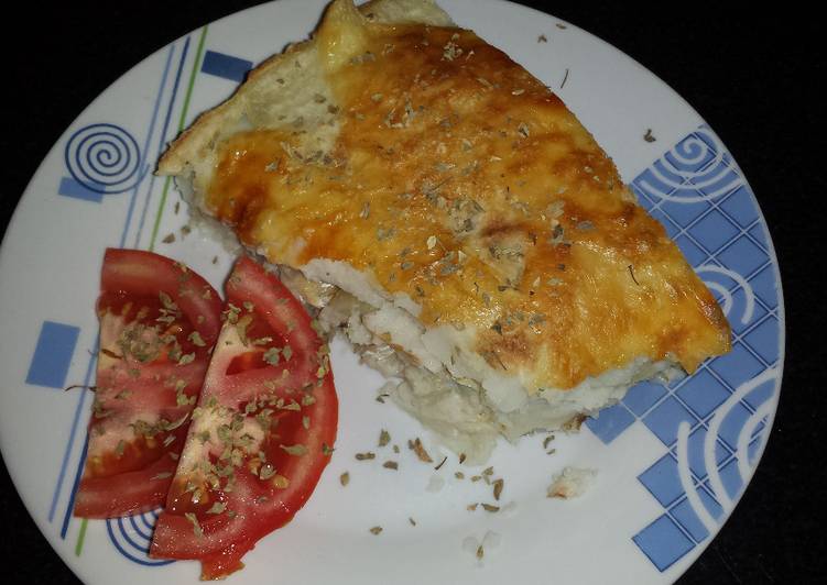 Pastel de pescado y papas