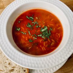 A picture of Fiery tomato soup.