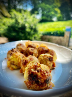 Una foto de Bolitas de lubina (en airfryer) —receta de aprovechamiento—