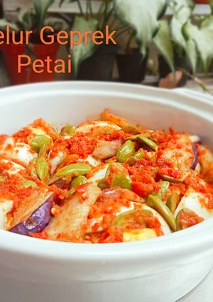 Foto resep Telur Geprek Petai