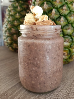Foto resep Choco Overnight Oatmeal with Chia Seed