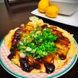 Variación de okonomiyaki con puerro Japonés NEGUIYAKI🇺🇾🇯🇵ねぎ焼き
