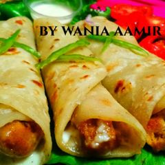 A picture of Mayo kabab paratha.