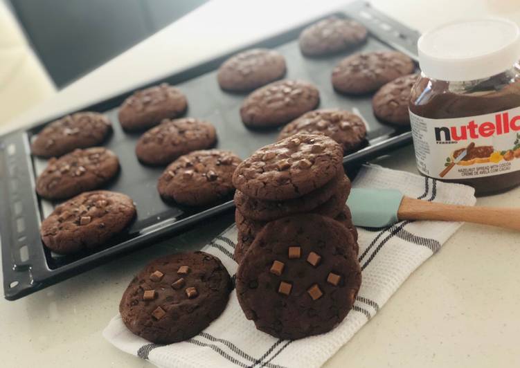 Nutella chocolate chips cookies