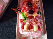 Une photo de bûche de noël entremet