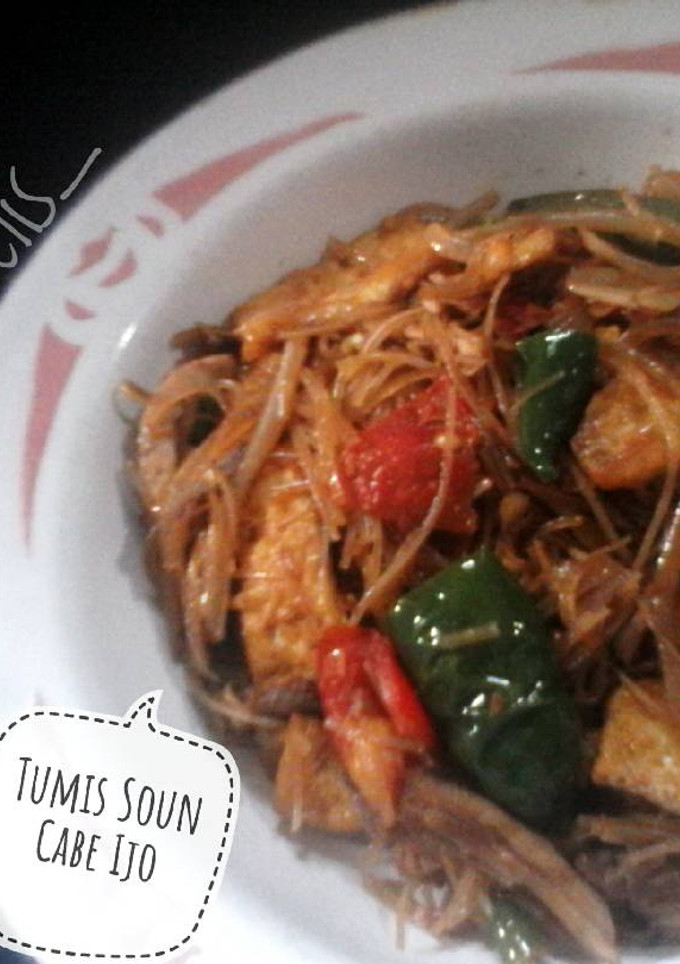 Foto resep Tumis Soun Cabe Ijo