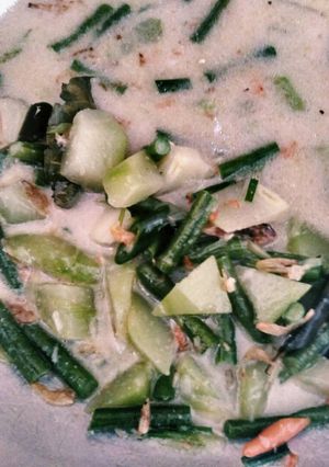 Foto resep Lodeh manisah kacang panjang dan udang rebon