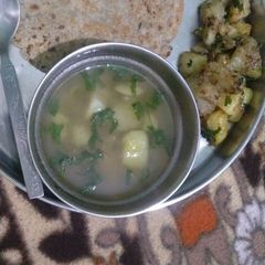 A picture of Kuttu ka paratha.