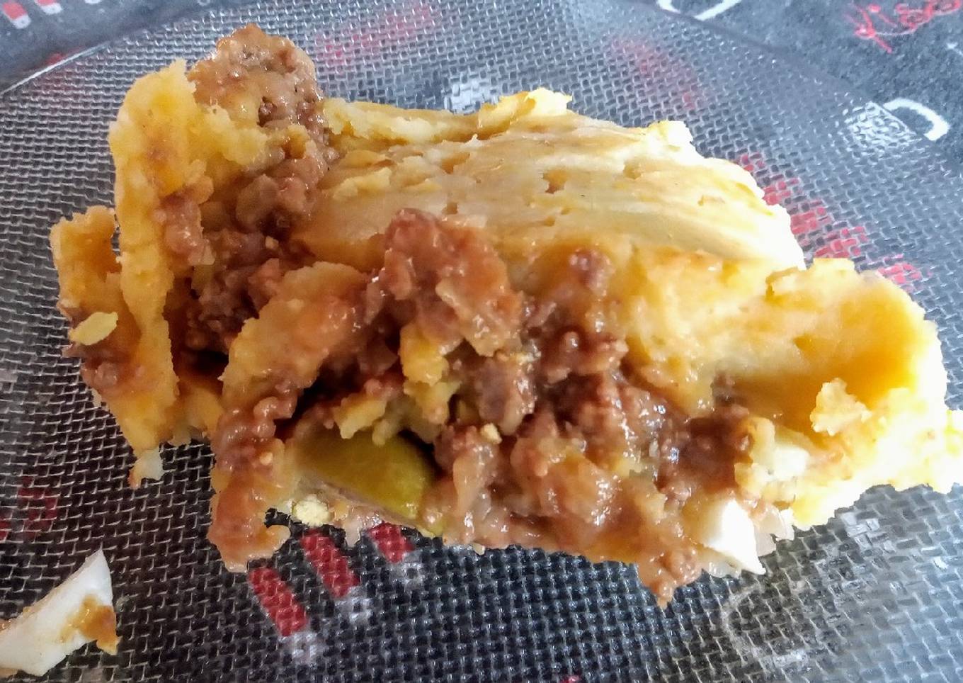 Pastel de papas y batatas