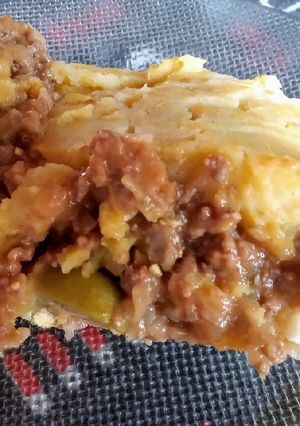 Una foto de Pastel de papas y batatas