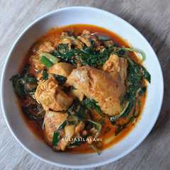 A picture of Ayam Woku Pedas.