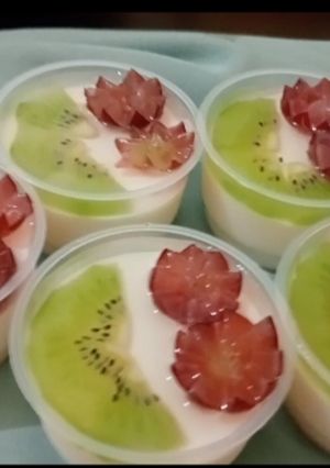 Foto resep Tropical fruit silky puding