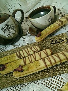 صورة لوصفة عصيات بذوق الفستق