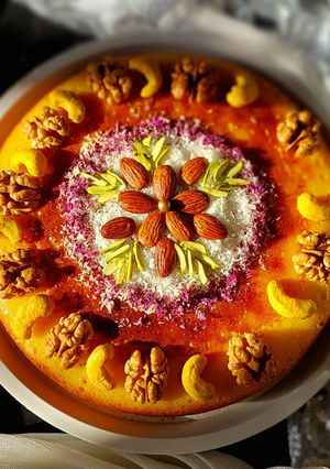 عکسی از دستور 🌸کماج مازندارن با آرد برنج🌸