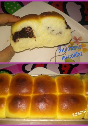 Foto resep Roti manis isi coklat