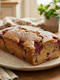 Panqueque de fresas alto en proteínas