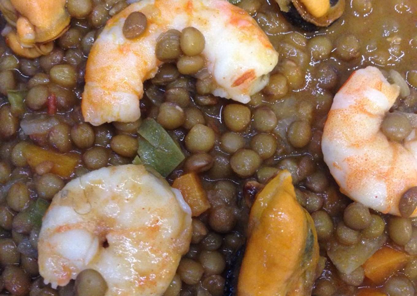 Lentejas amariscadas