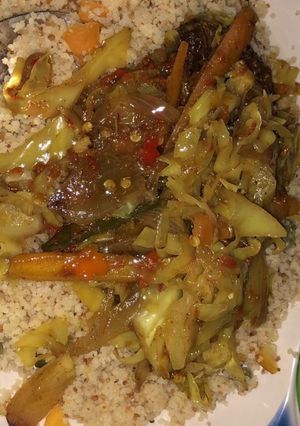 A picture of Couscous da miyar cabege.