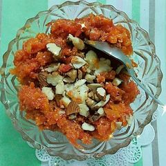 A picture of Gajar ka halwa.