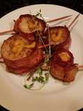 Grilled Scallops, Wrapped in Bacon